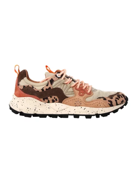 Sneakersy Flower Mountain zamszowe w kwiatki beżowe