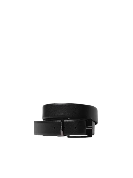Armani Exchange Pasek czarny brązowy