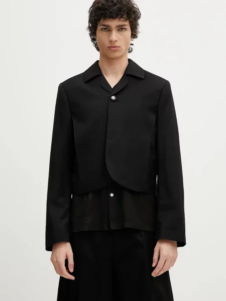 Ader Error geacă de lână Apparel-Top negru