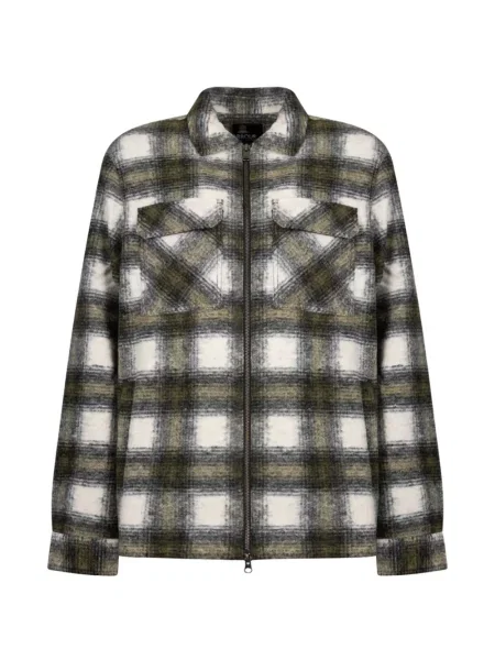Geacă cămașă Barbour International în carouri verde