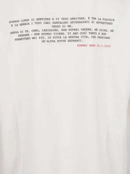 Tricou Alberta Ferretti cu imagine alb