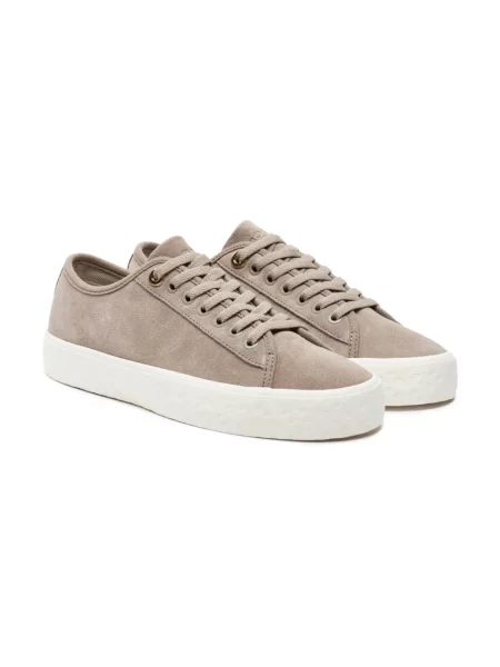Buty do tenisa Boss zamszowe do tenisa beżowe