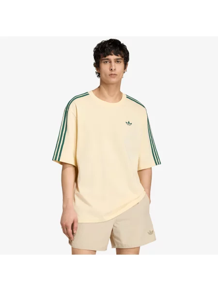 Tricou adidas Adicolor Oversized T-Shirt Warm Vanilla/ Collegiate Green S verde