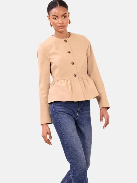 Lipsy Geacă de primăvară-toamnă cămilă maro