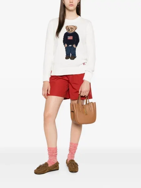 Pulover Polo Ralph Lauren cu broderie maro