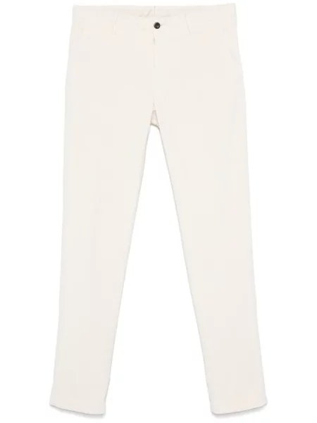 Pantaloni Incotex de catifea cord alb