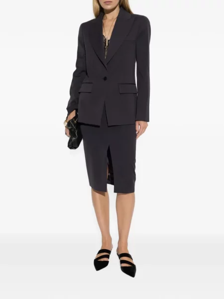 Sacou Balmain de lână gri