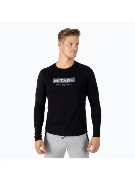 Мъжка тениска с дълъг ръкав MITARE PRO черна