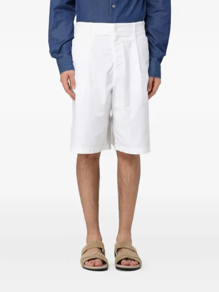 Pantaloni scurți Giorgio Armani plisate alb