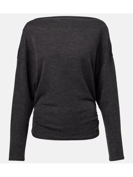 Top Vince drapowany szary