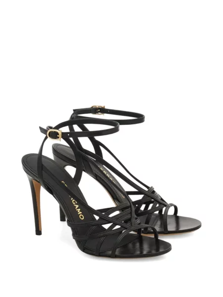 Sandale Ferragamo cu bretele negru