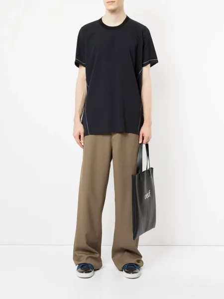 Tricou Lanvin asimetric albastru