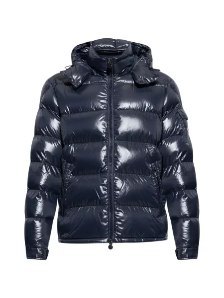 Geacă cu puf Moncler Maya cu glugă albastru