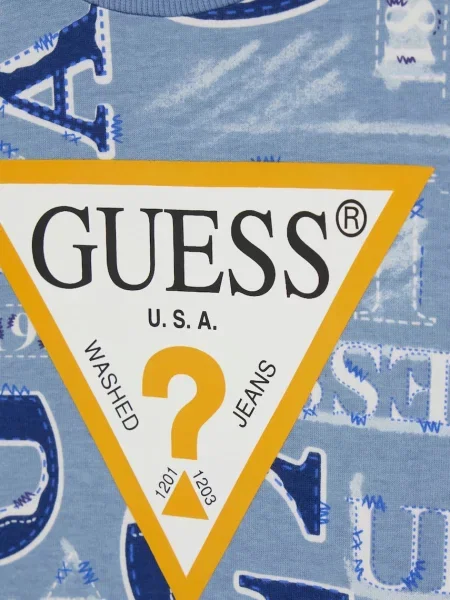 Guess тениска за деца от синьо