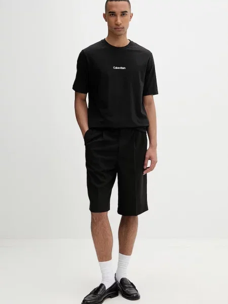 Calvin Klein tričko pánske s bavlnou čierna