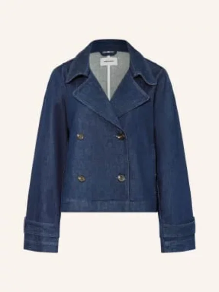 Kurtka z zapięciem na guzik More & More niebieska