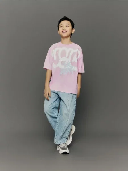 Reserved Blugi baggy albastru