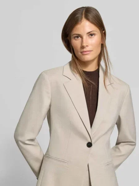 Marynarka garniturowa o kroju slim fit z dodatkiem Myon