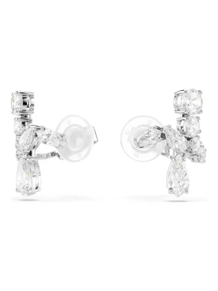 Kolczyki Swarovski szare