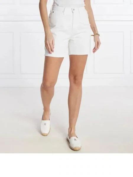 Tommy Hilfiger Pantaloni scurți | Straight fit | denim alb