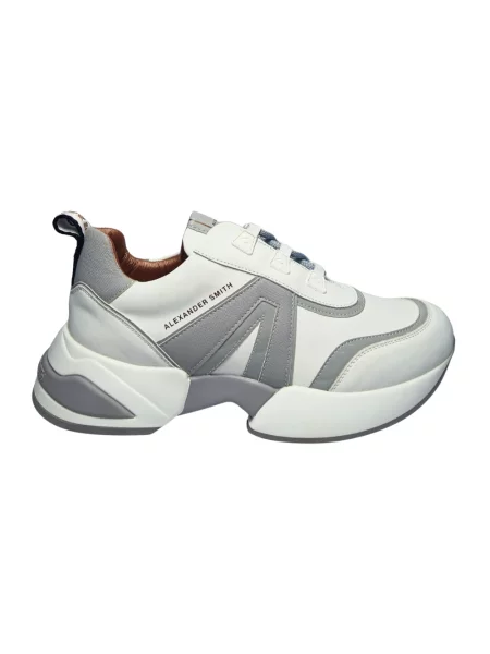 Sneakersy Alexander Smith skórzane białe