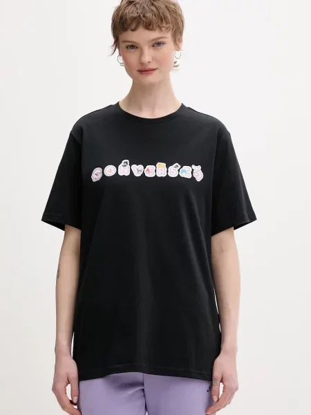 Converse kratka majica x HELLO KITTY črna