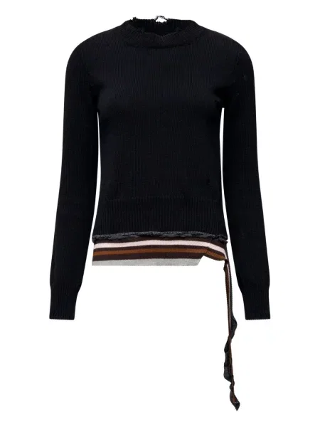 Pulover Mm6 Maison Margiela cu dungi negru