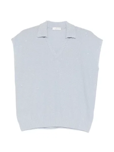 Top Panicale albastru