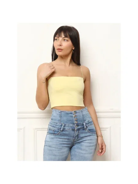 Top La Modeuse galben