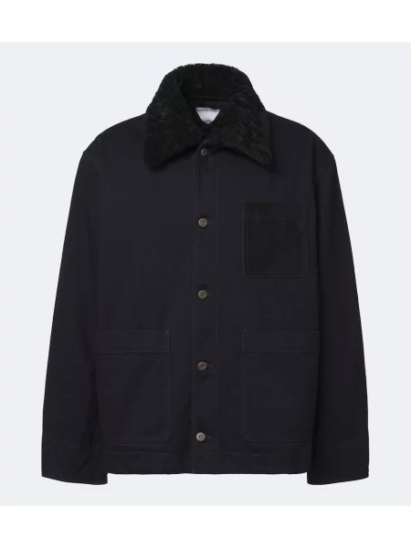 Báránybőr farmer dzseki Bottega Veneta kék