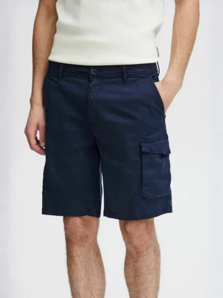 TEESHOPPEN Pantaloni Cargo Shorts bleumarin