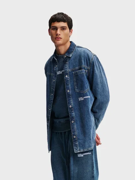 Сорочки Karl Lagerfeld Jeans синій