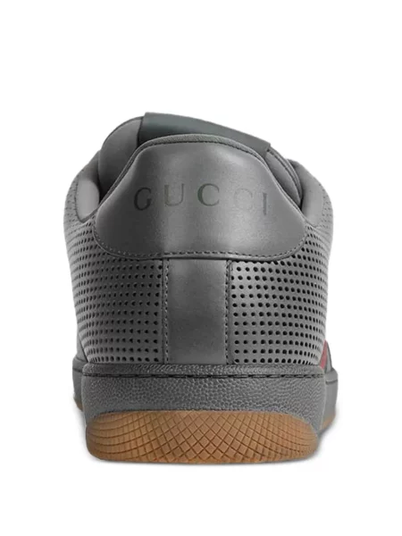 Δερμάτινα sneakers Gucci Screener γκρι
