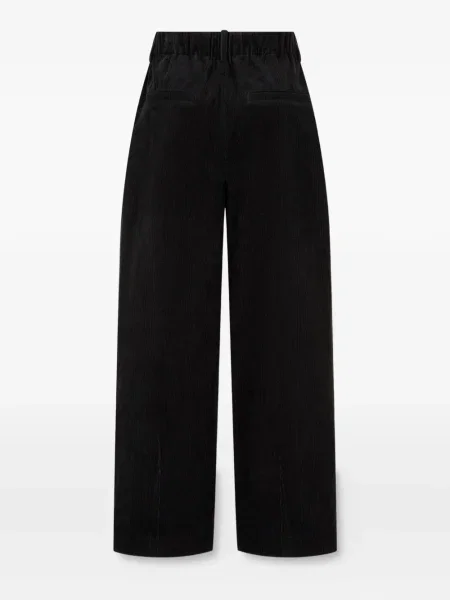 Pantaloni Studio Tomboy de catifea cord negru