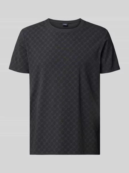 T-shirt z wzór z logo i okrągły dekolt Joop! Collection