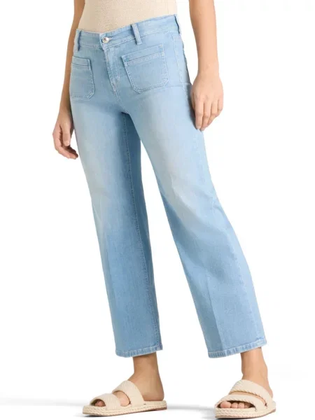 Cambio Dżinsy Tess Pocket Cropped Kobiety 34 niebieski