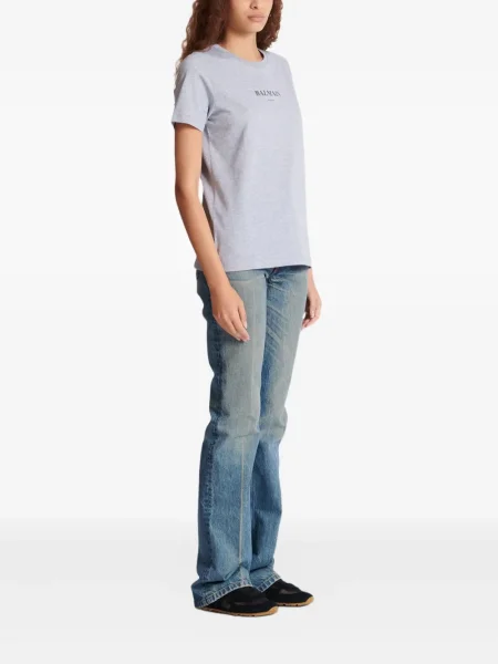 Tricou Balmain cu imagine gri