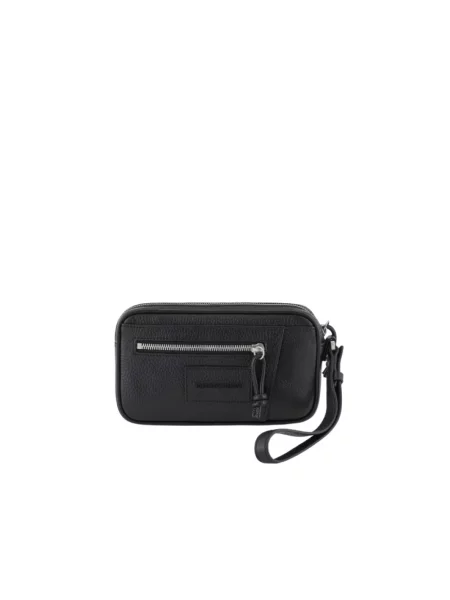 Torba Emporio Armani skórzana czarna