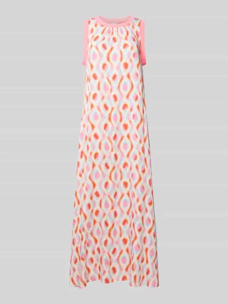 Sukienka midi z szerokimi ramiączkami Emily Van Den Bergh biała