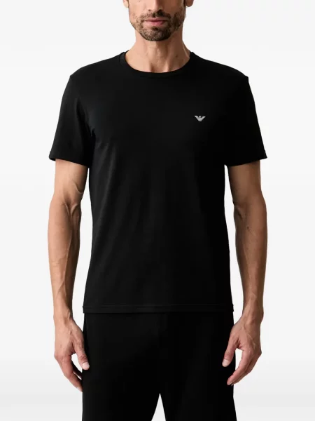Košile Emporio Armani s autogramem černá
