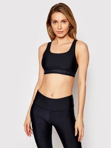 Under Armour Crossback Mid fitness podprsenka čierna