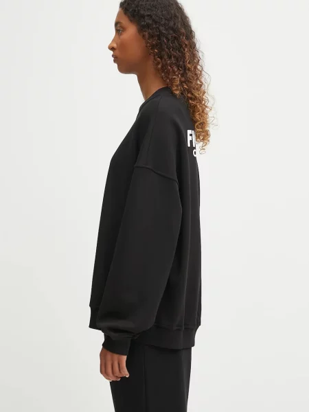 Кофта Fiorucci Cash and Carry Print Relaxed Crewneck з принтом чорний