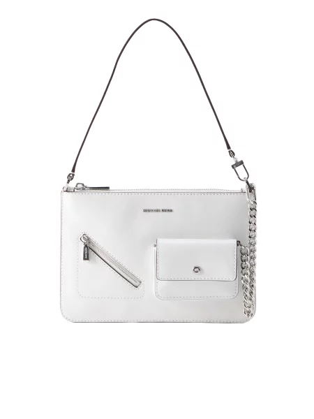 Geantă MICHAEL Michael Kors Jet Set alb