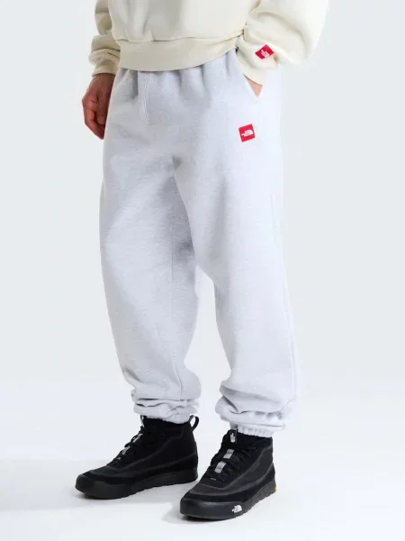 Повсякденні штани The North Face M TNF RED BOX SWEATPANTS бавовна/поліестер сірий