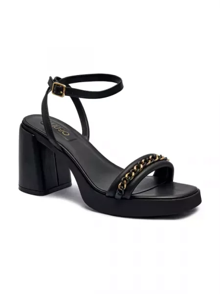 Liu Jo De piele sandale cu gros GISELE 11 negru