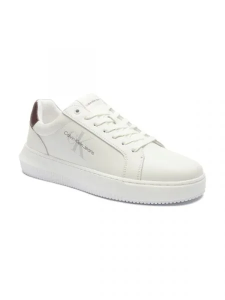 Calvin Klein Jeans Bőr sneakers tornacipő CHUNKY CUPSOLE fehér