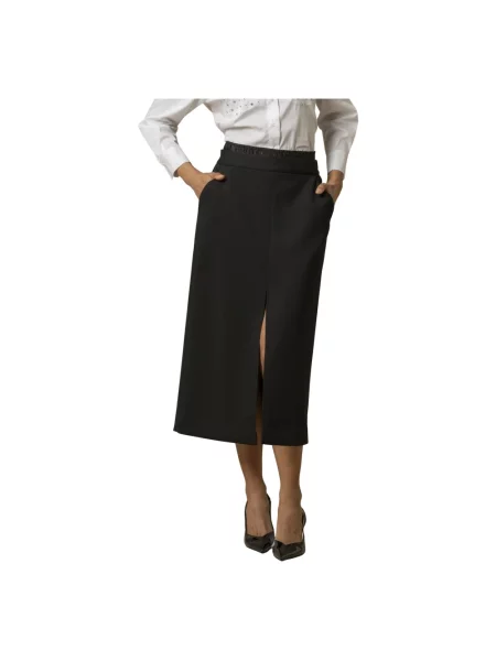 Długa spódnica maxi Kocca elegancka czarna