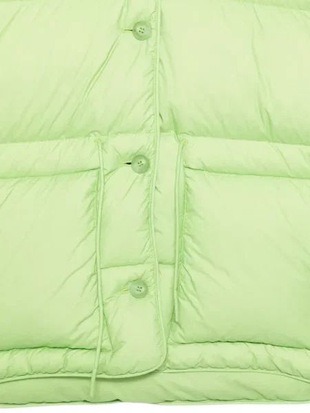Geacă cu puf Ienki Ienki cu glugă verde
