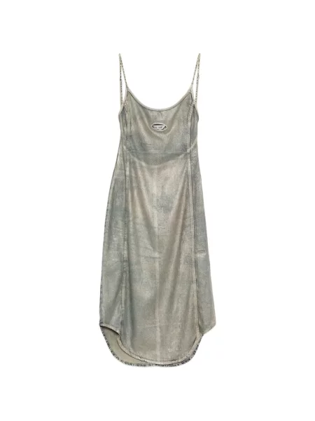 Sukienka midi Diesel do kolan garniturowa niebieska