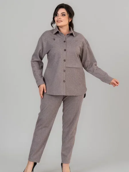 Сорочка All Posa коричневий